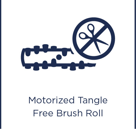Motorised tangle free brush roll